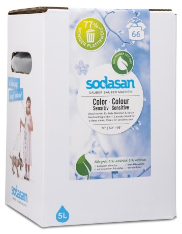 Pienoiskuva Sodasan Pyykinpesuaine , Bag in box 5 L, Sensitive