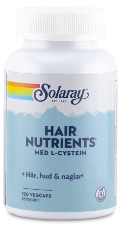 Pienoiskuva Solaray Hair Nutrients, 120 kapselia