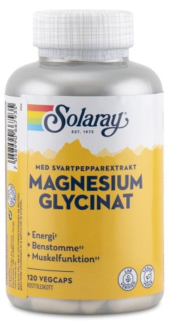 Pienoiskuva Solaray Magnesium Glycinat, 120 kapselia