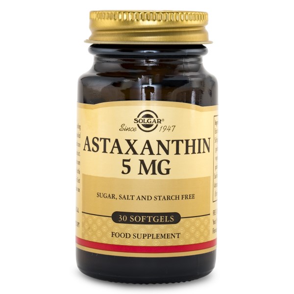 Solgar Astaxanthin Complex 5mg, 30 kapselia