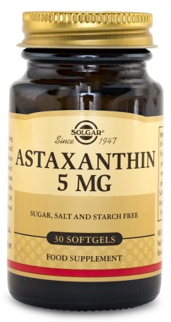 Pienoiskuva Solgar Astaxanthin Complex 5mg, 30 kapselia