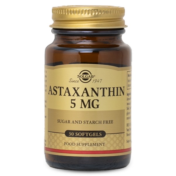 Solgar Astaxanthin Complex 5mg, 30 kapselia