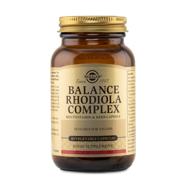 Solgar Balance Rhodiola Complex, 60 kapselia