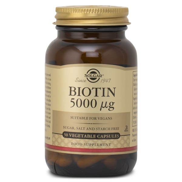 Solgar Biotiini 5000 ug, 50 kaps.