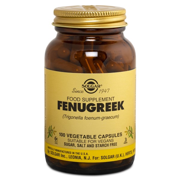 Solgar Fenugreek Sarviapila, 100 kaps.