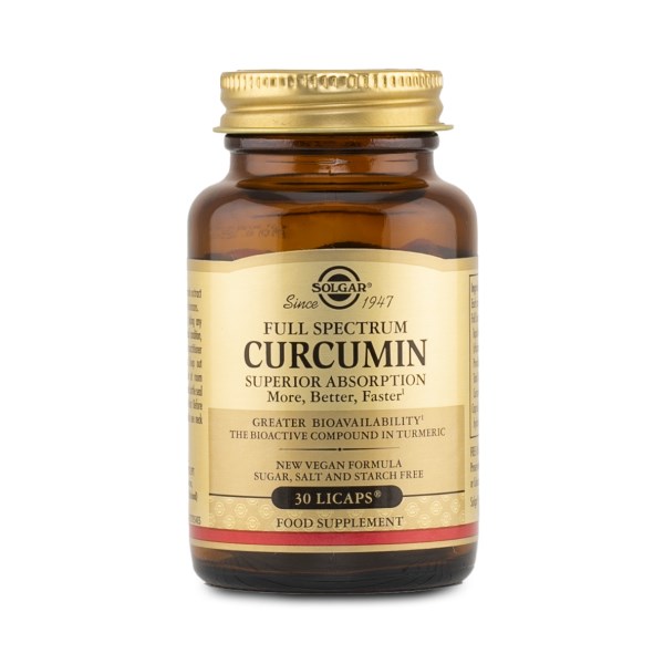 Solgar Full Spectrum Curcumin, 30 kapselia