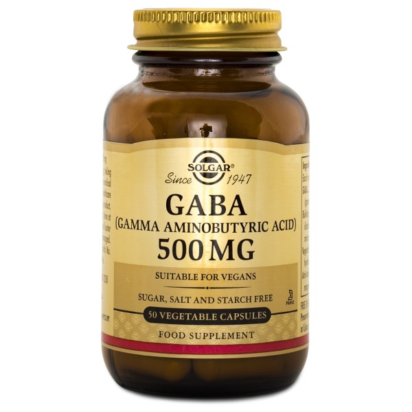 Solgar GABA 500 mg, 50 kaps.