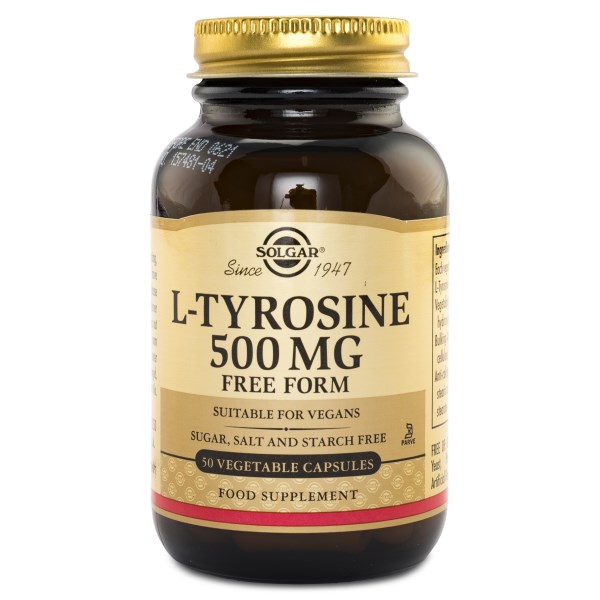 Solgar L-Tyrosine, 50 kaps.