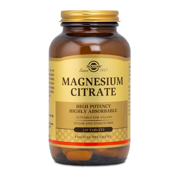 Solgar Magnesium Citrate, 120 tablettia