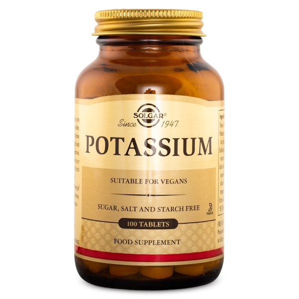 Solgar Potassiumi/kalium, 100 tablettia