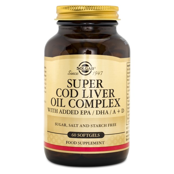 Solgar Super Cod Liver Oil Complex, 60 kapselia