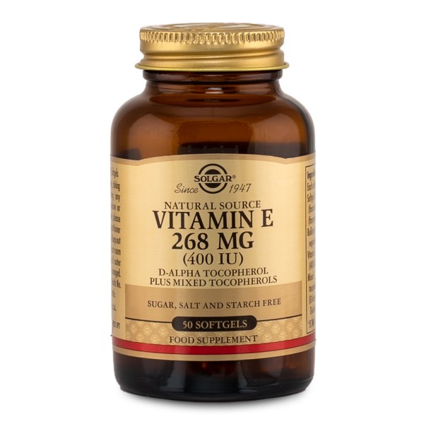 Solgar E-vitamiini 268 mg, 50 kaps.