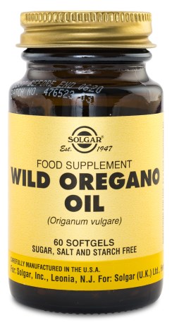 Pienoiskuva Solgar Wild Oregano Oil, 60 kapselia