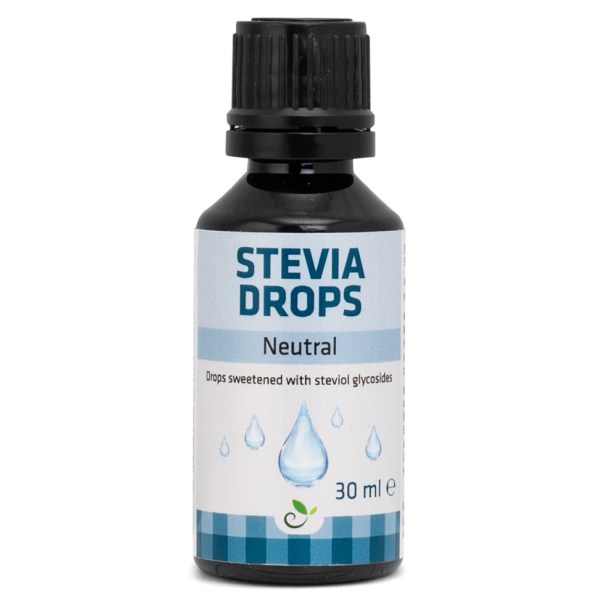 Sukrin Stevia Drops, Maustamaton, 30 ml