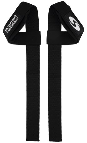 Pienoiskuva Svenskt Kosttillskott Lifting Straps, 1 pari, Musta