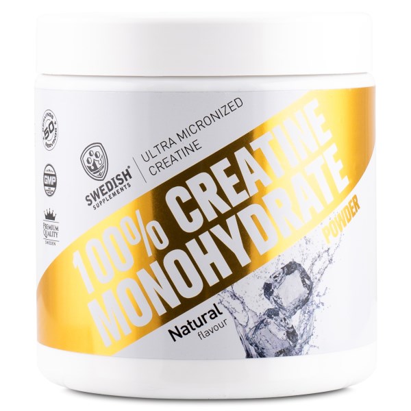 Swedish Supplements Creatine Monohydrate, Maustamaton, 250 g