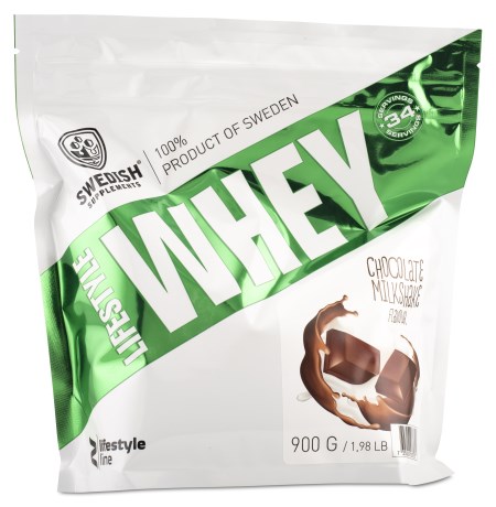 Pienoiskuva Swedish Supplements Lifestyle Whey, 900 g, Chocolate Milkshake