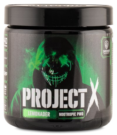 Pienoiskuva Swedish Supplements Project X, 330g, Lemonader