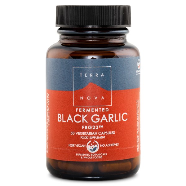 Terranova Fermented Black Garlic FBG-22, 50 kaps.