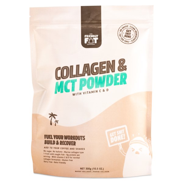 The Friendly Fat Company MCT +  Collagen, 300 g, Natural