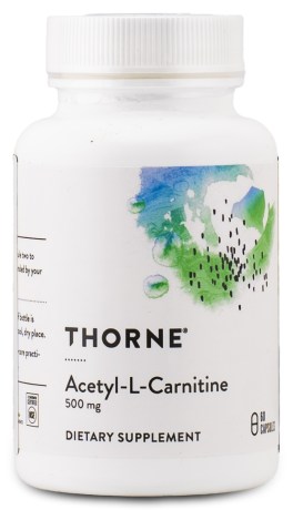 Pienoiskuva Thorne Acetyl-L-Carnitine, 60 kapselia