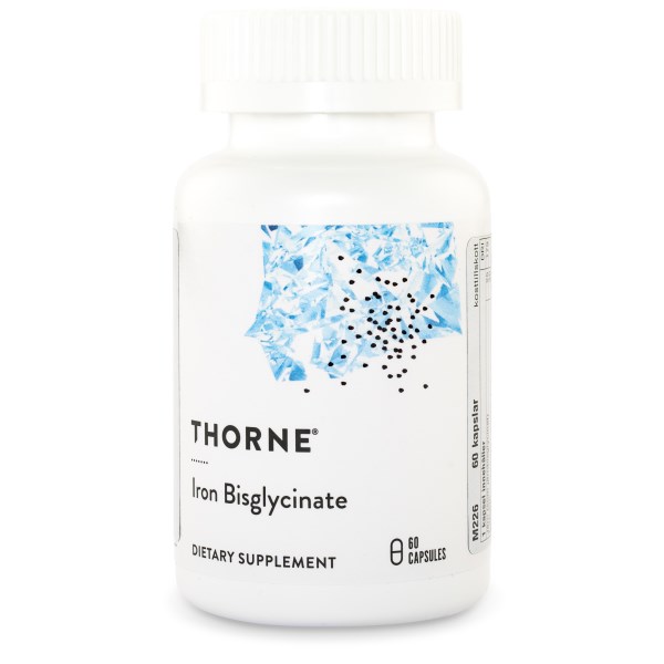 Thorne Iron Bisglycinate, 60 kapselia
