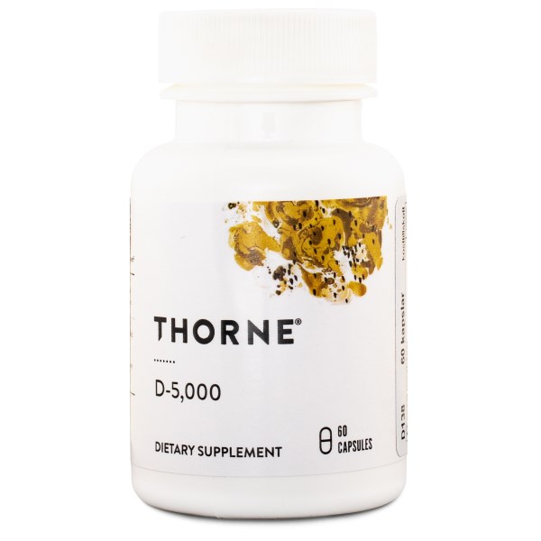Thorne Vitamin D-5000, 60 kapselia