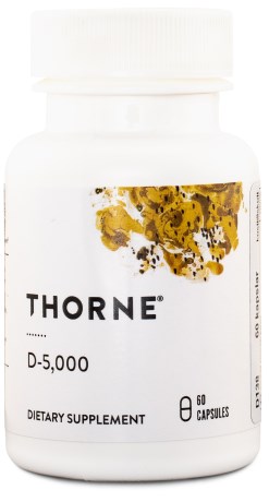 Pienoiskuva Thorne Vitamin D-5000, 60 kapselia