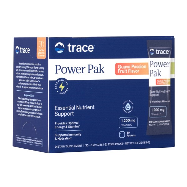 Trace Minerals Electrolyte Stamina Power Pak, Guava/Passionhedelmä, 30-pack
