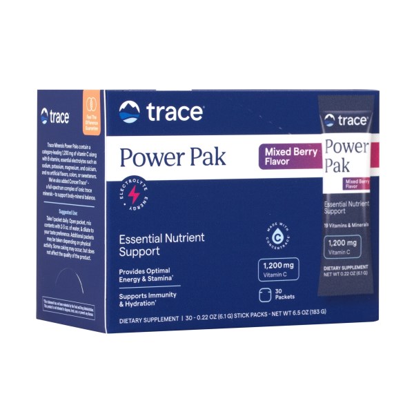 Trace Minerals Electrolyte Stamina Power Pak, Marjasekoitus, 30-pack