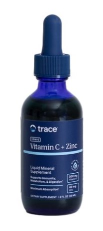 Pienoiskuva Trace Minerals Vitamin C + Ionic Zinc, 59 ml