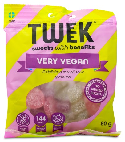 Pienoiskuva Tweek Gummies Vegan, 80 g, Very Vegan