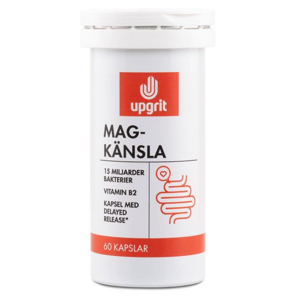 Upgrit Magkänsla Maitohappobakteerit, 60 kapselia