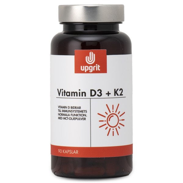Upgrit Vitamin D3 + K2, 90 kapselia