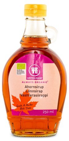 Pienoiskuva Urtekram Vaahterasiirappi EKO, 250 ml