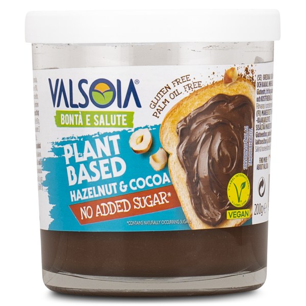 Valsoia La Crema Hasselpähkinätahna, sokeriton, 200 g