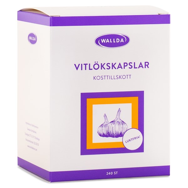 Wallda Valkosipulikapselit, 240 kapselia